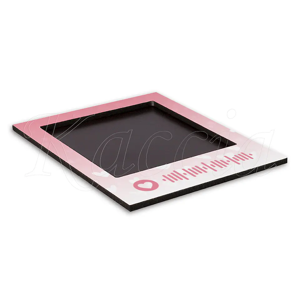 Íman Personalizado Polaroid Spotify Pink com Foto 3
