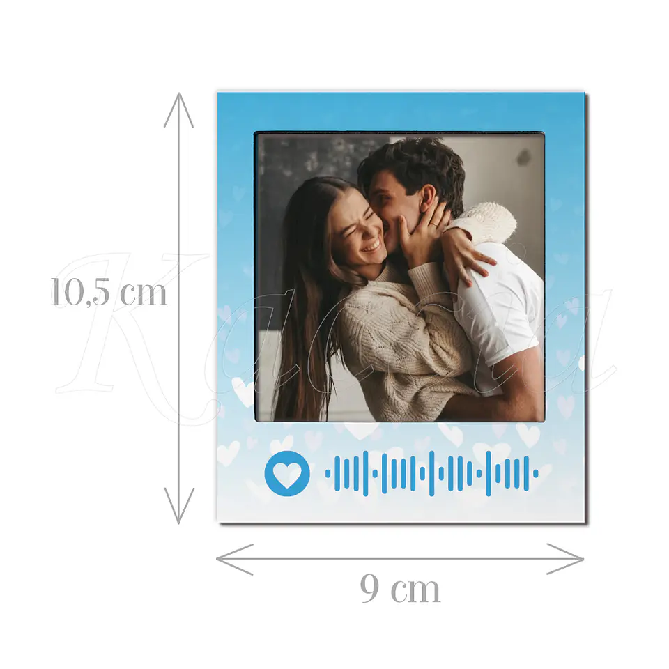 Íman Personalizado Polaroid Spotify Blue com Foto 5