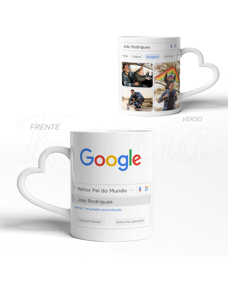 Caneca Personalizável Melhor do Mundo Google