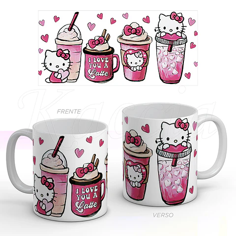 Caneca Hello Kitty Latte
