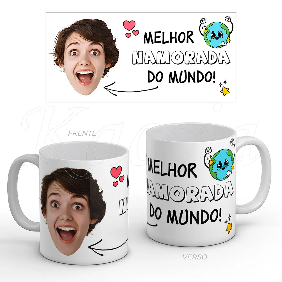 Caneca Personalizada Melhor do Mundo com Foto Engraçada 1