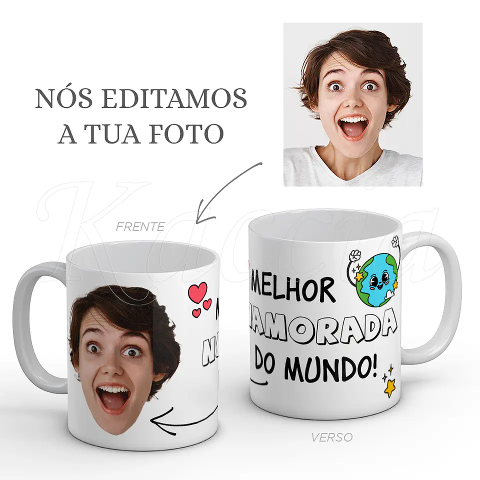 Caneca Personalizada Melhor do Mundo com Foto Engraçada 2