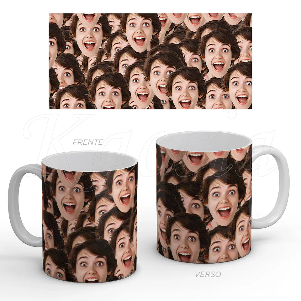 Caneca Personalizada Foto Engraçada Pattern 1