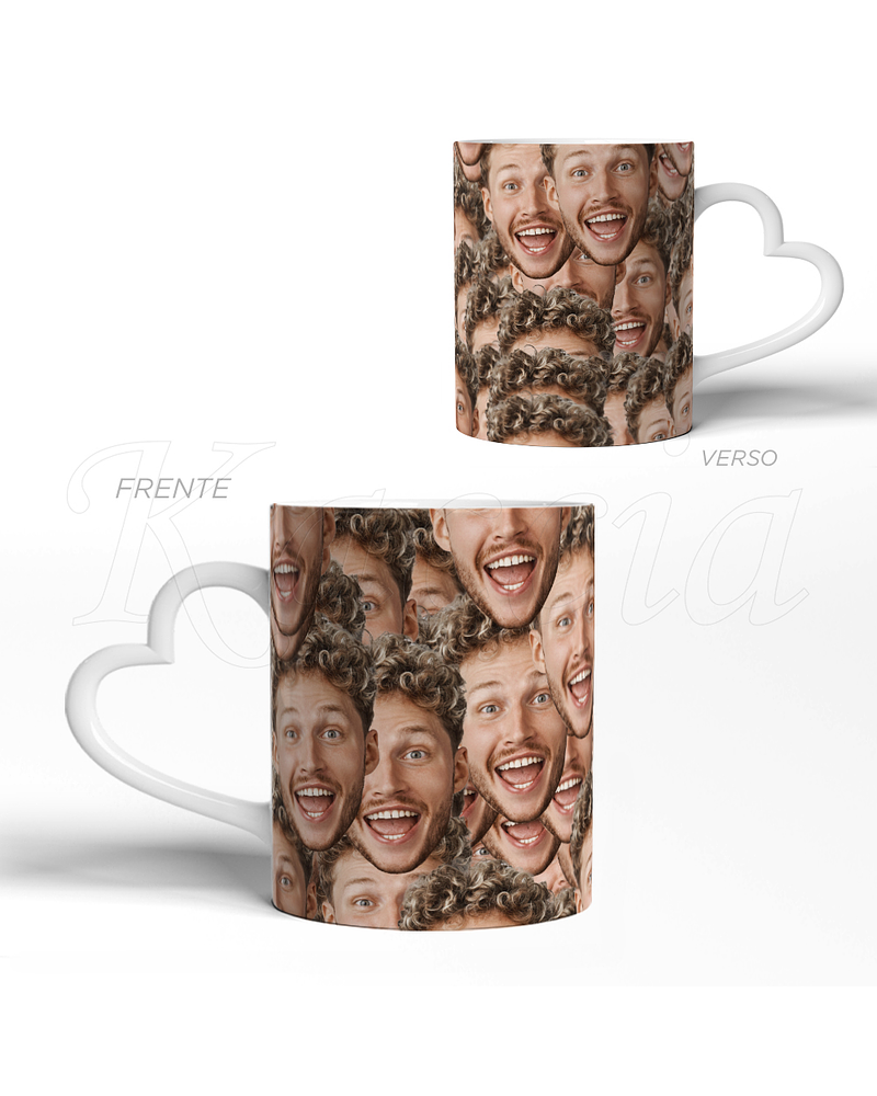 Caneca Personalizável Foto Engraçada Pattern