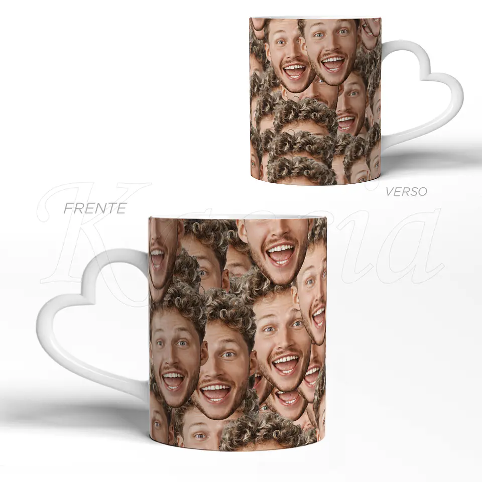 Caneca Personalizada Foto Engraçada Pattern 4