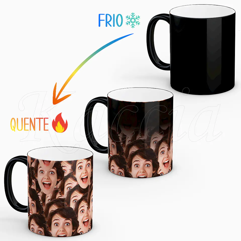 Caneca Personalizada Foto Engraçada Pattern 3