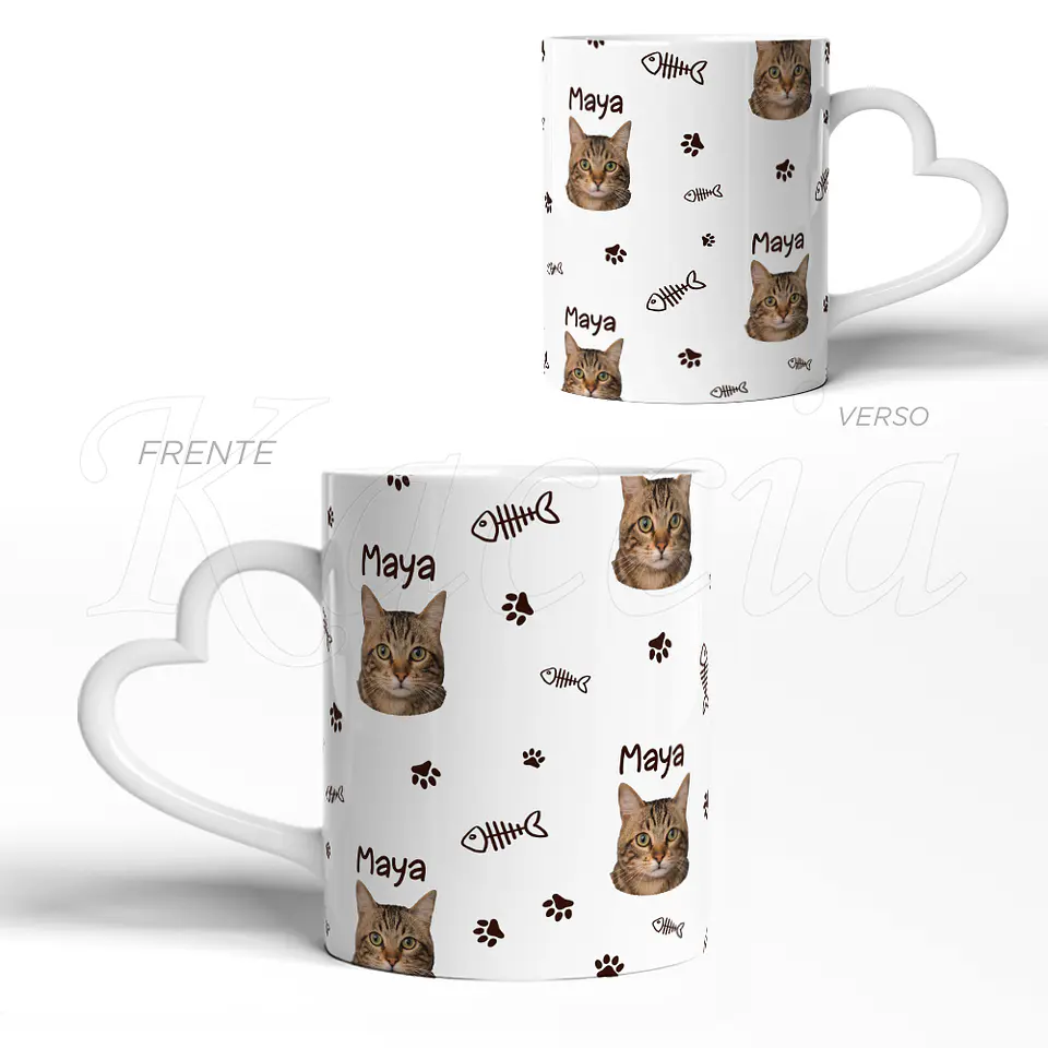 Caneca Personalizada Foto e Nome Animal de Estimação 3