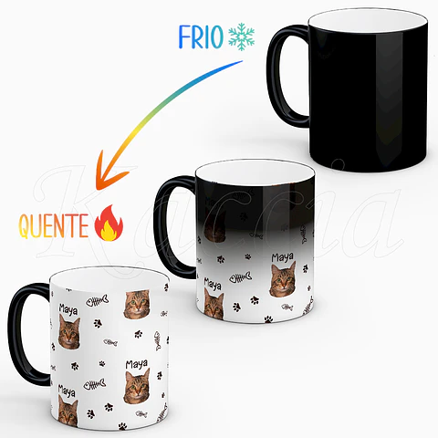 Caneca Personalizada Foto e Nome Animal de Estimação