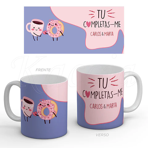 Caneca Personalizada Completas-me Donut