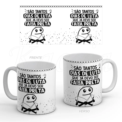 Caneca Flork Faixa Preta