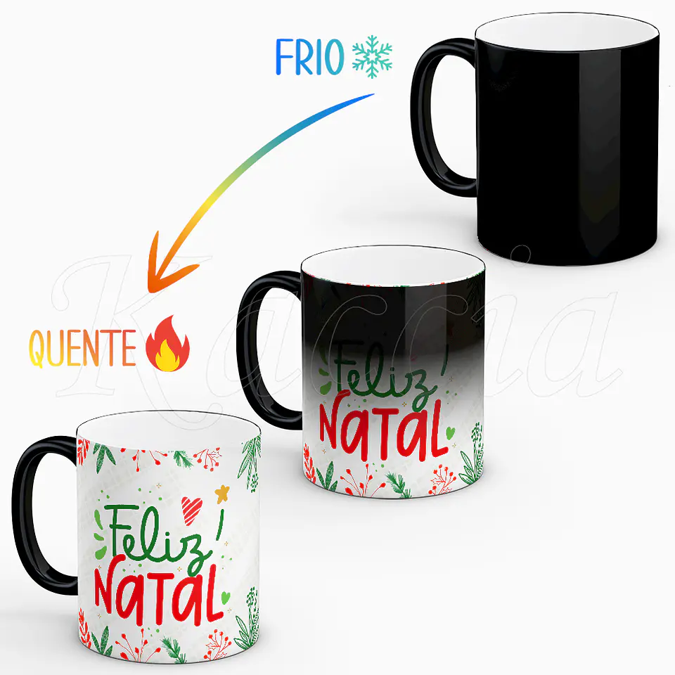 Caneca Flork Feliz Natal Presente 2