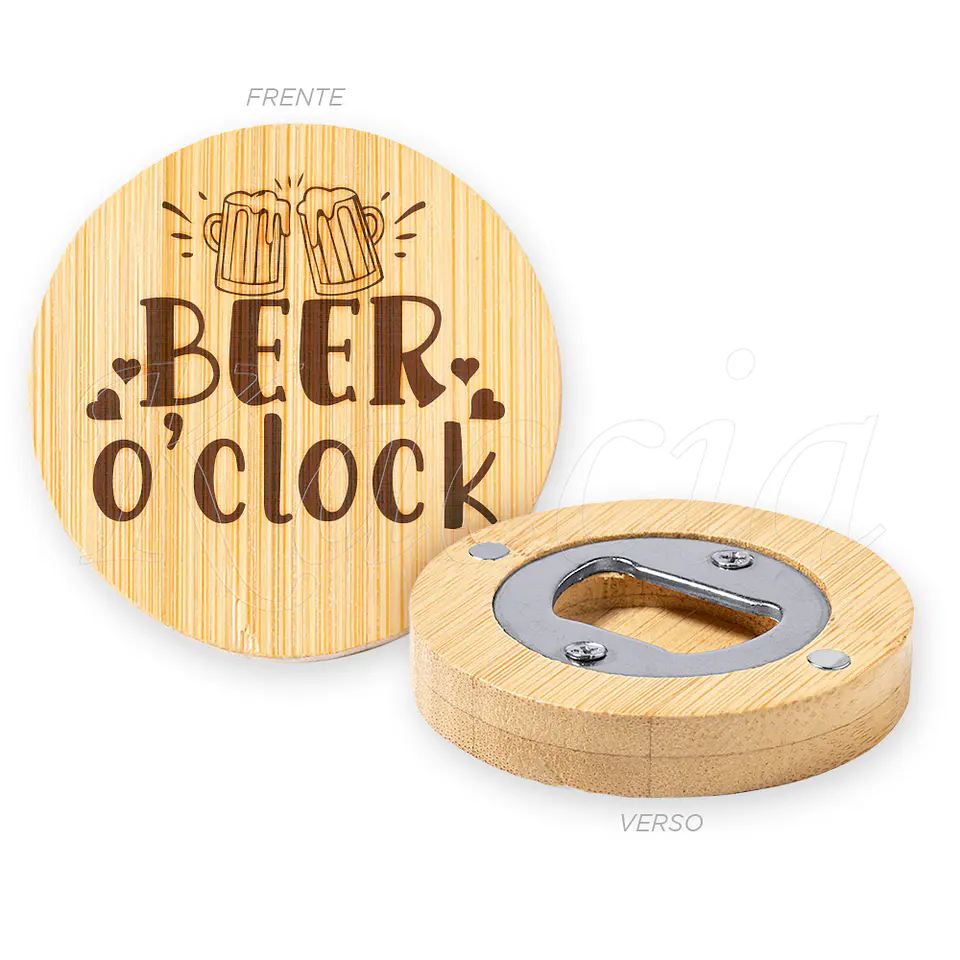 Abre-cápsulas Íman Bambu Beer o'clock 1