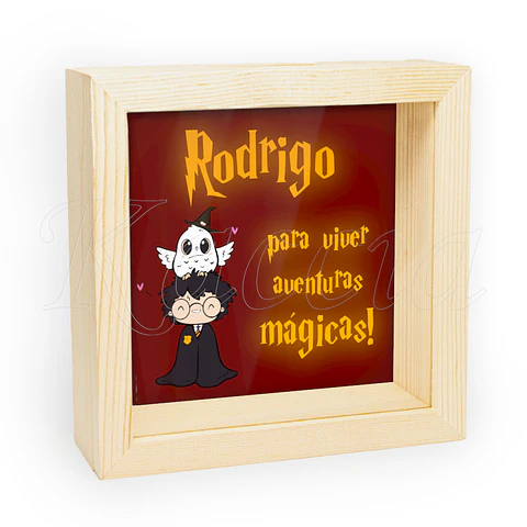 Quadro Mealheiro Personalizado Harry Potter