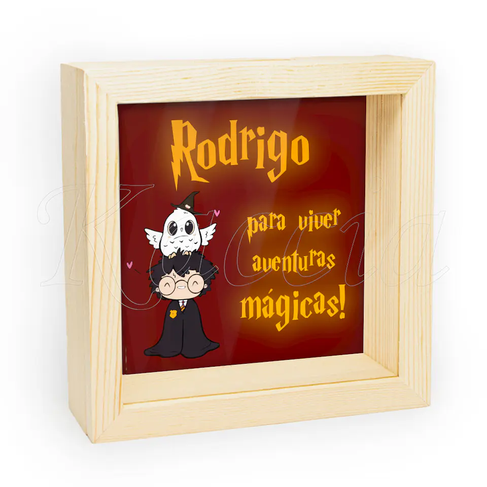 Quadro Mealheiro Personalizado Harry Potter 2