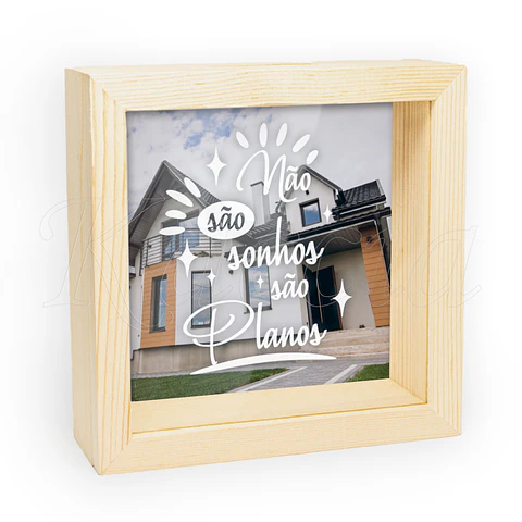 Quadro Mealheiro Personalizado São Planos