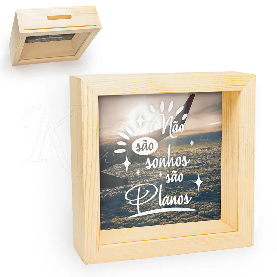 Quadro Mealheiro Personalizado São Planos 1