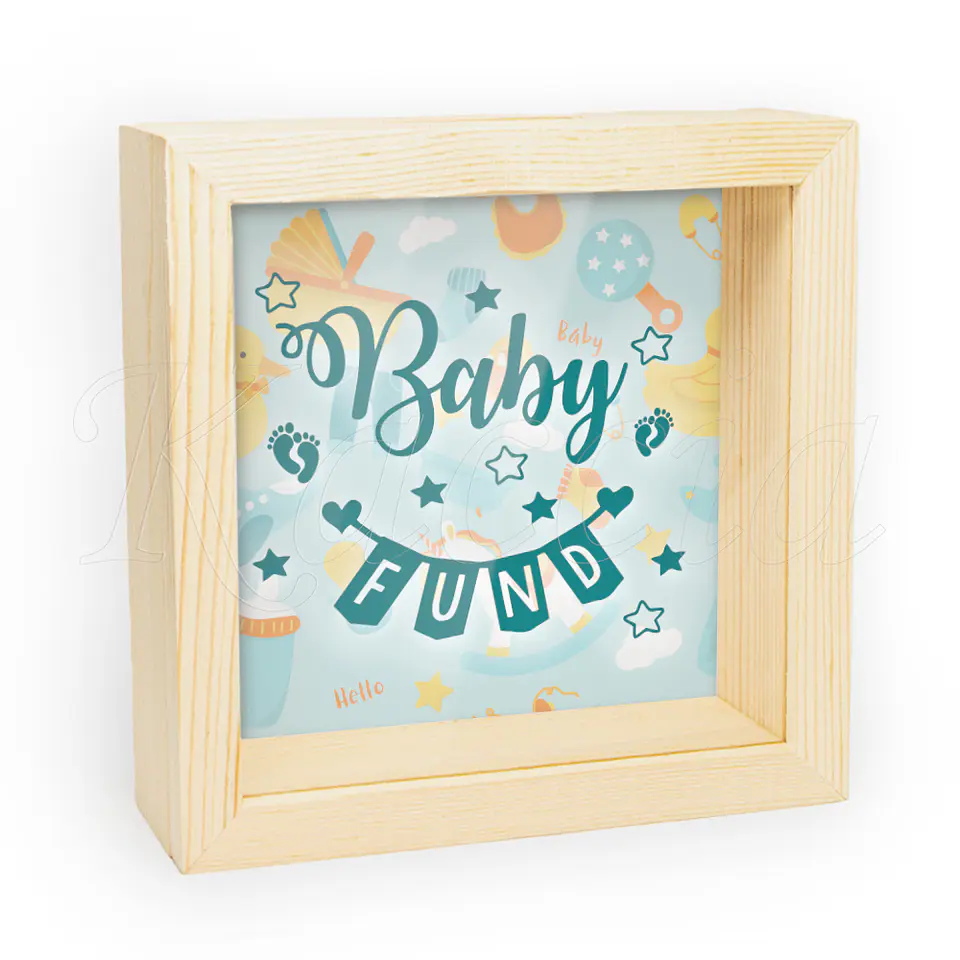 Quadro Mealheiro Personalizado Baby Fund 2