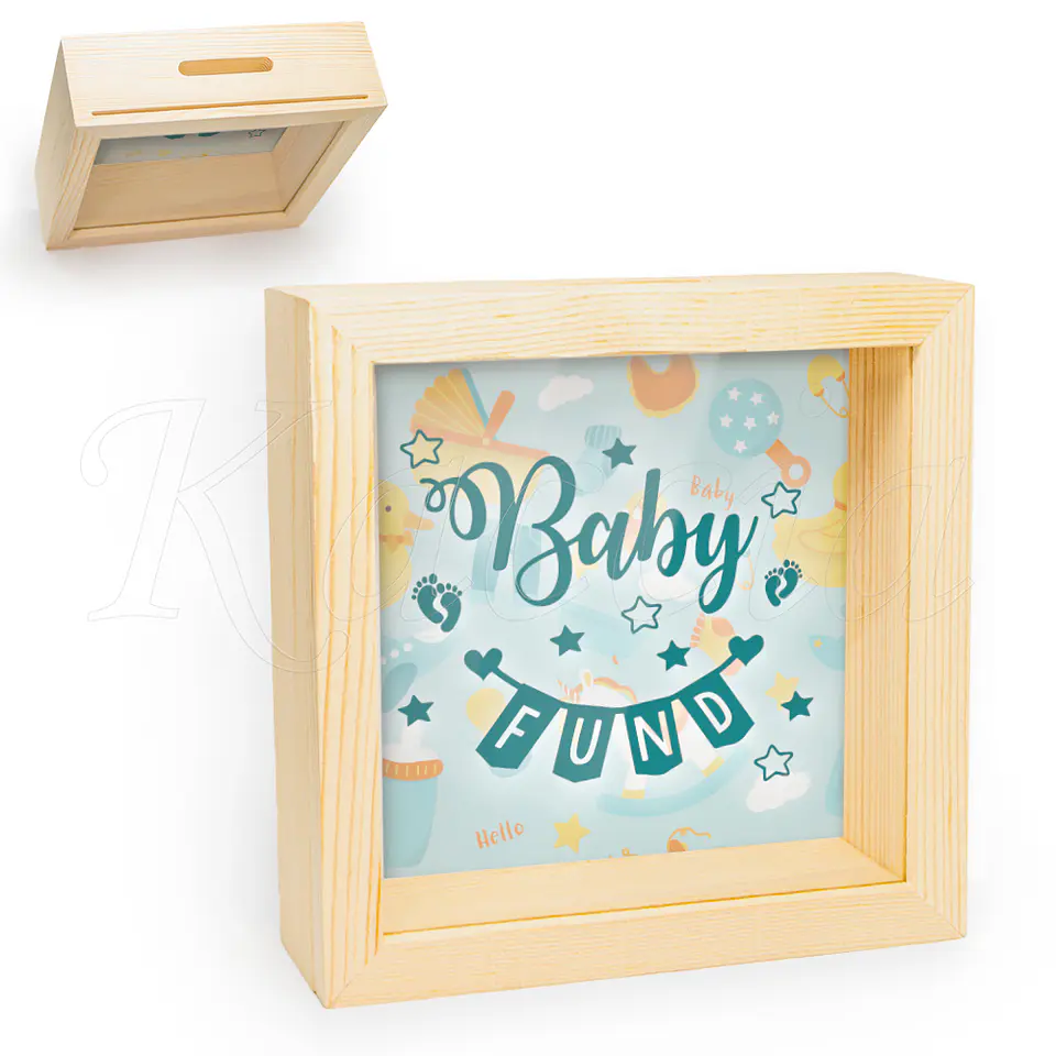 Quadro Mealheiro Personalizado Baby Fund 1