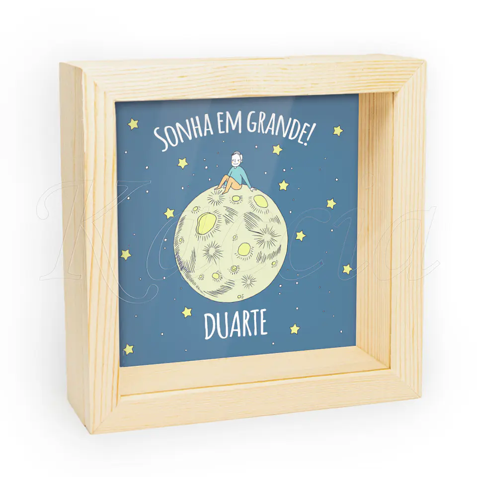 Quadro Mealheiro Personalizado Sonha em Grande! 2