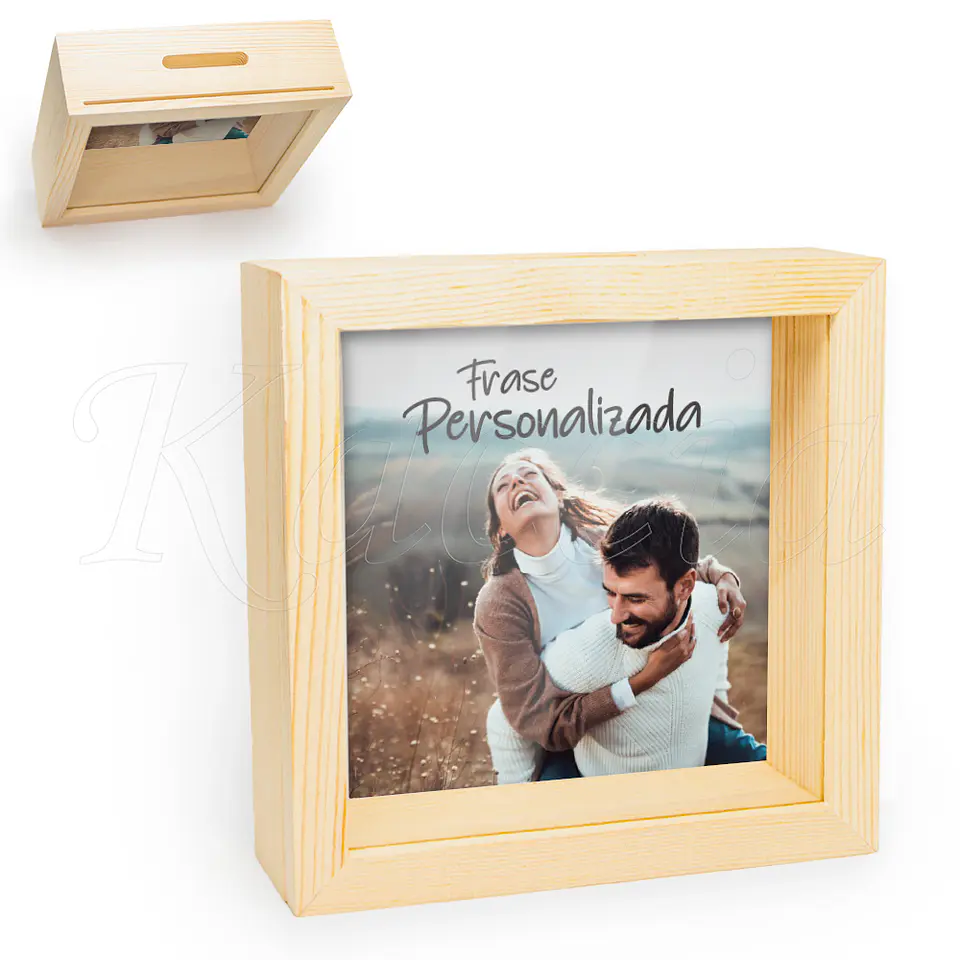Quadro Mealheiro Personalizado com Frase 1
