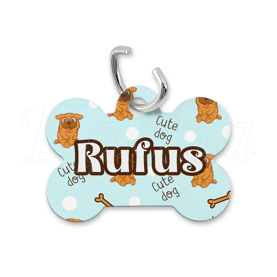 Chapa de Identificação para Cães Cute Dog 2