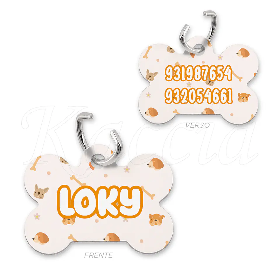 Chapa de Identificação para Cães Doggy 3