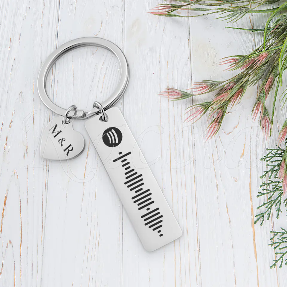 Porta-chaves Personalizado Spotify Code Aço Inox 6