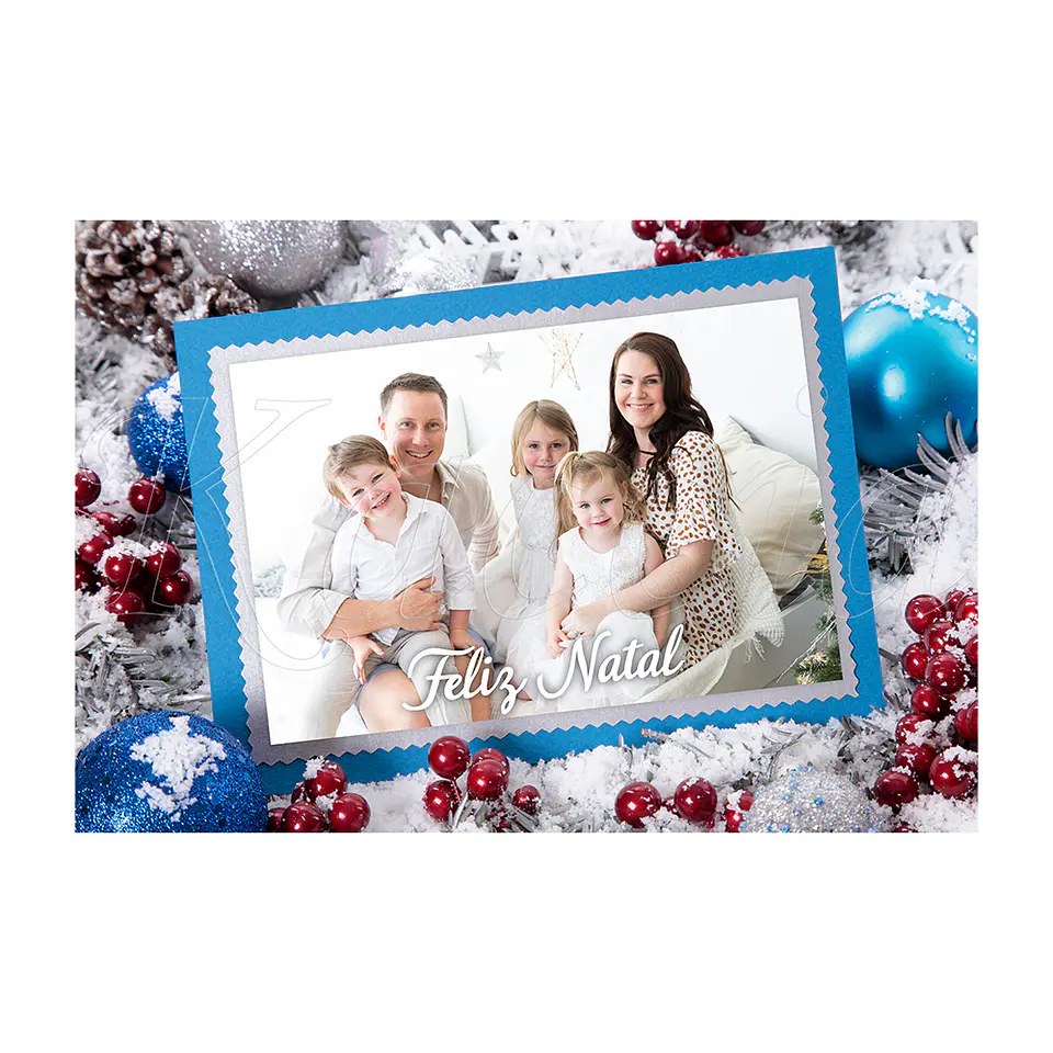 Puzzle Personalizado Natal Blue 3
