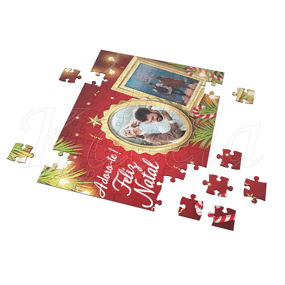 Puzzle Personalizado Natal Red 2