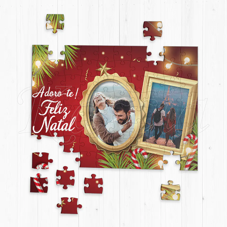 Puzzle Personalizado Natal Red 1