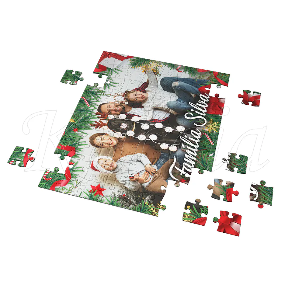 Puzzle Personalizado com Foto e Frase Natal 2