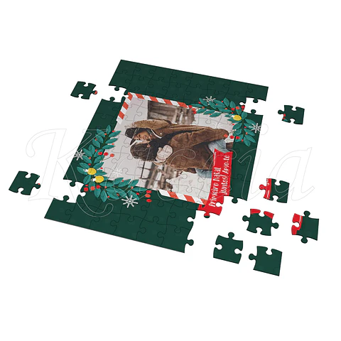 Puzzle Personalizado com Foto e Frase Natalício