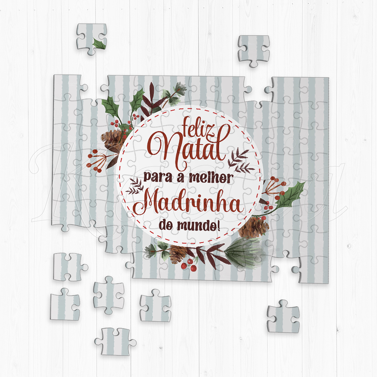 Puzzle Personalizado Melhor do Mundo Natal 1