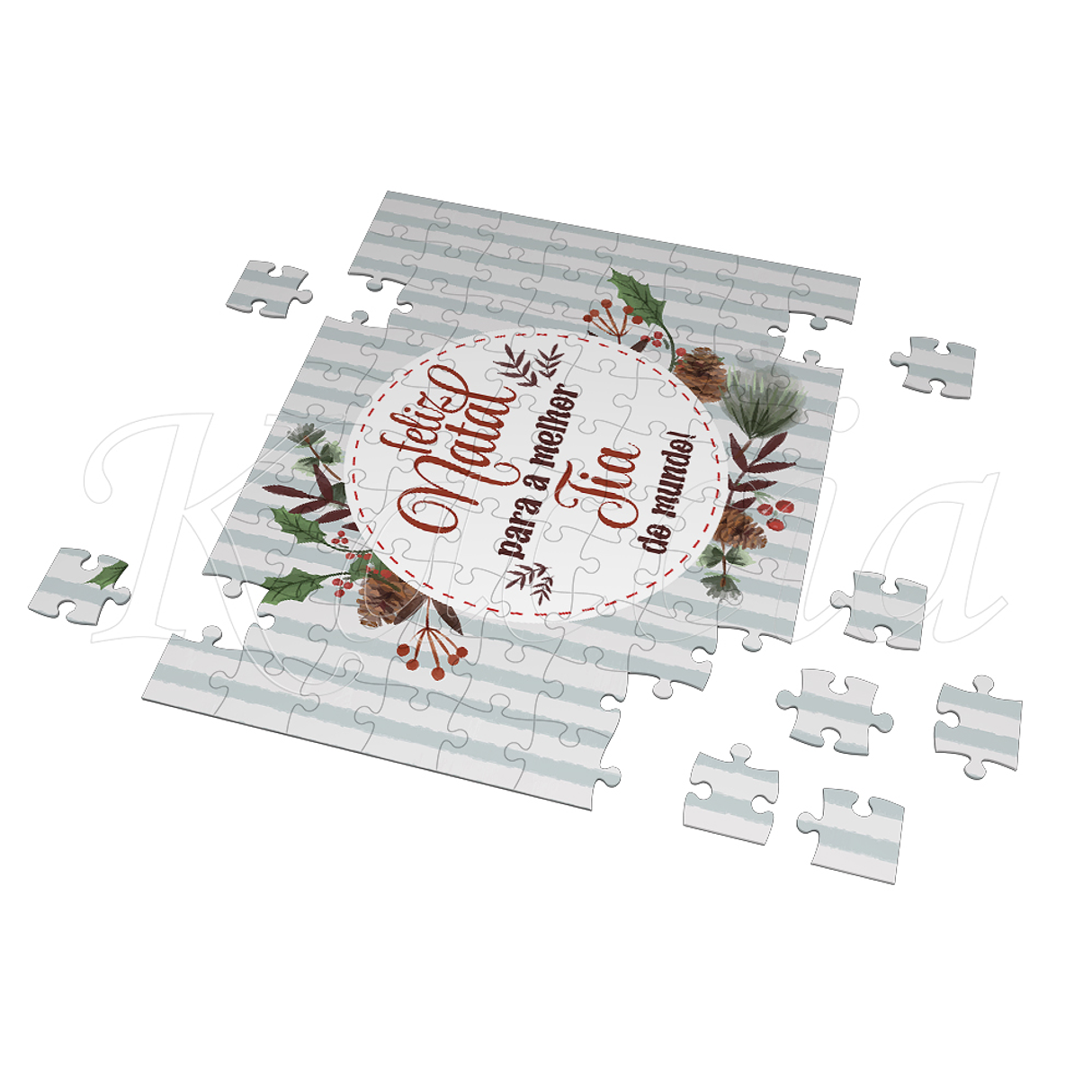 Puzzle Personalizado Melhor do Mundo Natal 2