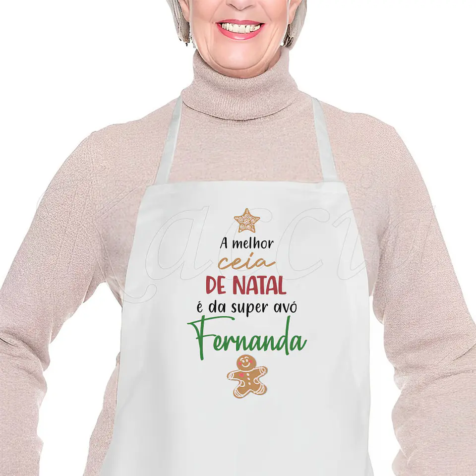 Avental Personalizável Ceia de Natal 1