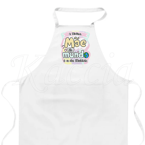 Avental Personalizável Melhor do Mundo Cute