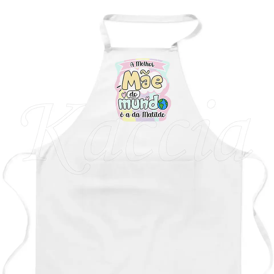 Avental Personalizável Melhor do Mundo Cute 2
