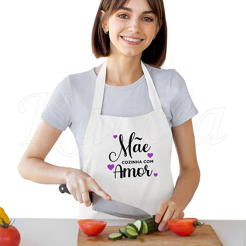 Avental Personalizado Cozinha com Amor
