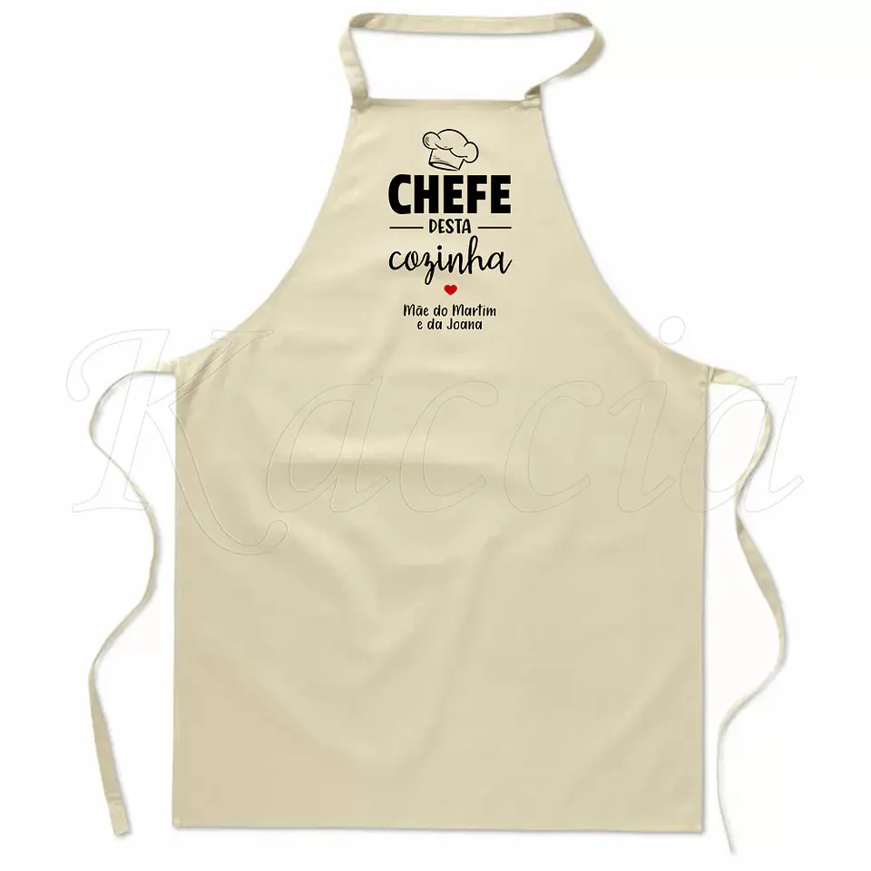 Avental Personalizado Chefe desta Cozinha 3
