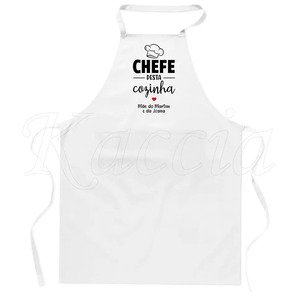Avental Personalizado Chefe desta Cozinha 2