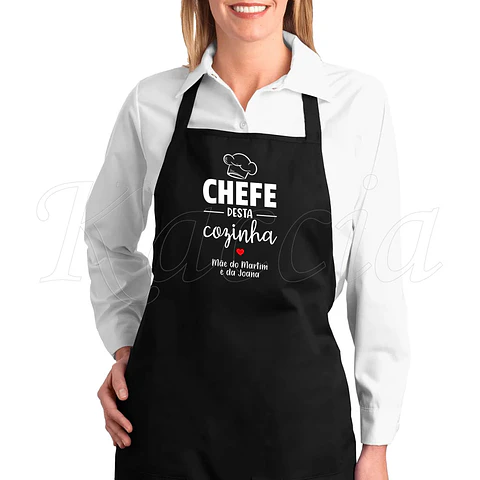Avental Personalizado Chefe desta Cozinha