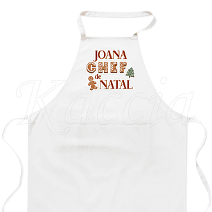 Avental Personalizável Chef de Natal