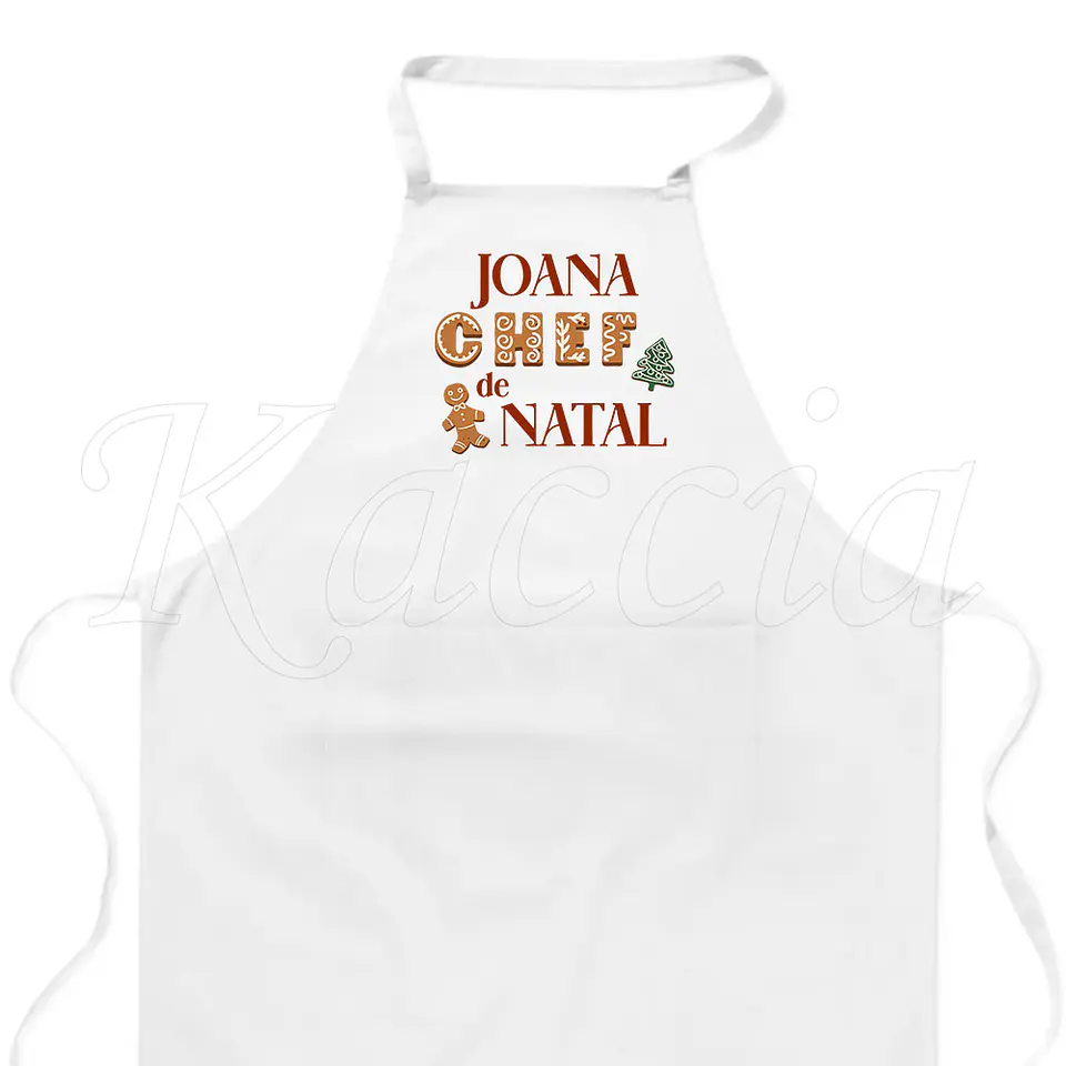 Avental Personalizável Chef de Natal 2