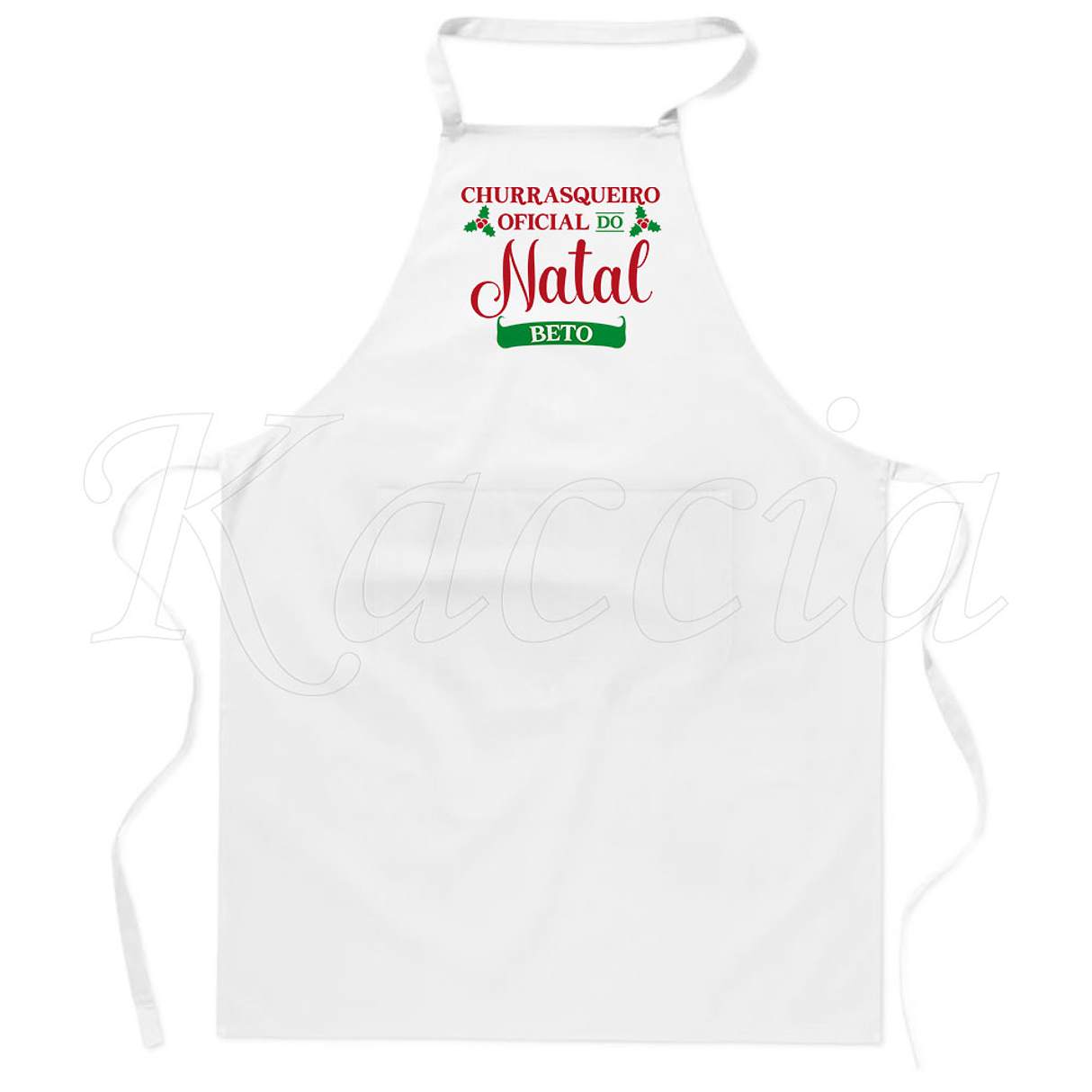 Avental Personalizável Churrasqueiro do Natal 3