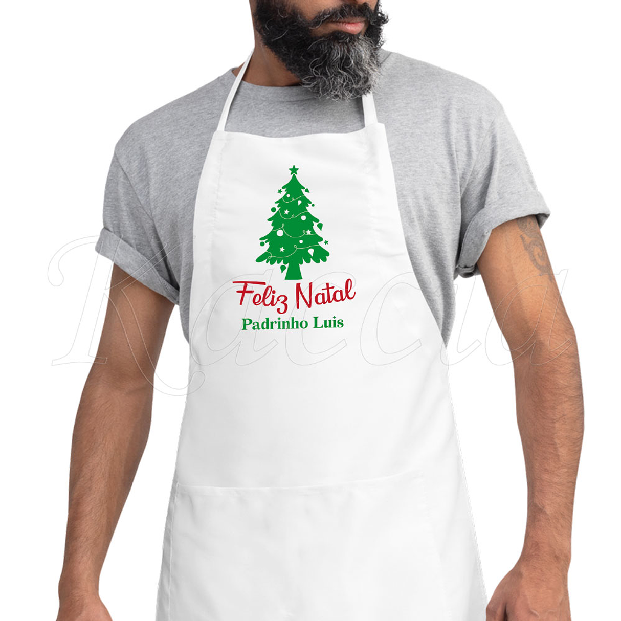 Avental Personalizável Feliz Natal 1