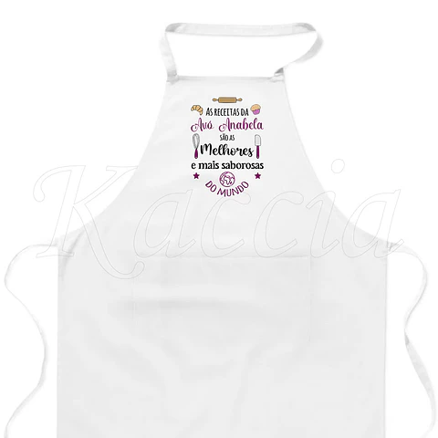 Avental Personalizado As Receitas Mais Saborosas
