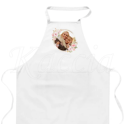 Avental Personalizado Floral com Foto 