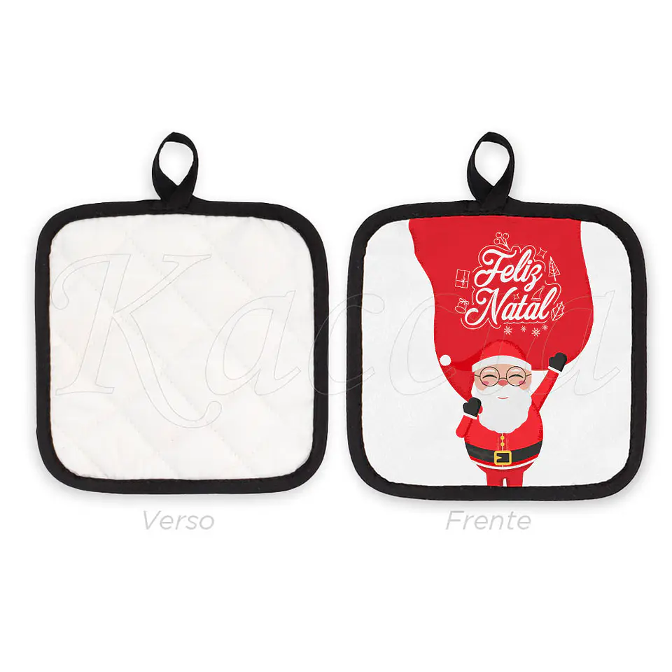 Conjunto Luva e Pega de Cozinha Pai Natal 3