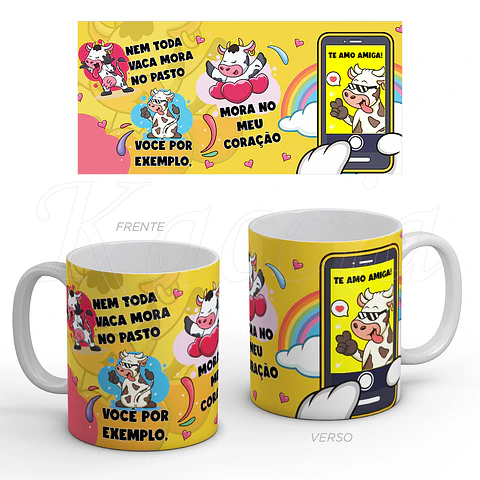Caneca Amiga Vaca