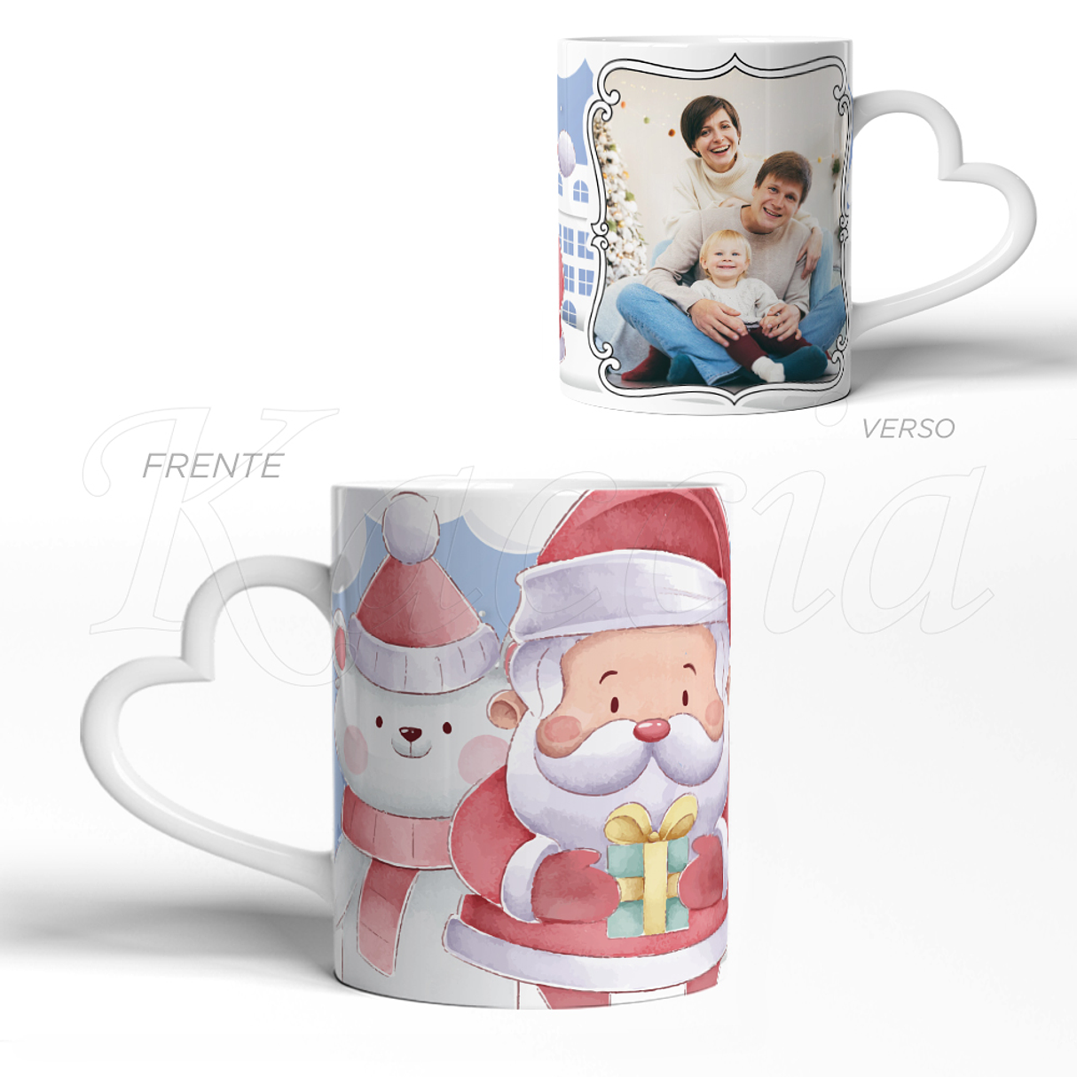 Caneca Personalizada Pai Natal com Foto 3